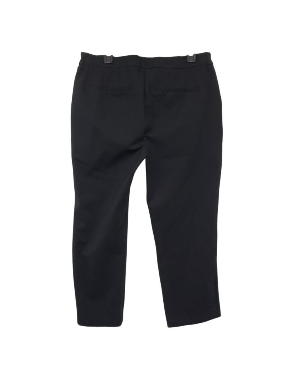 Eloquii Black Cropped Ankle Work Pants Womens 16 Front Seam Office Career - Picture 2 of 9